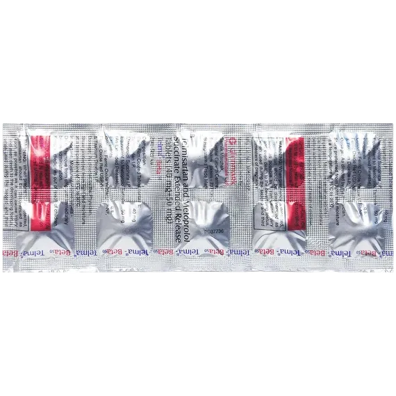telma beta 50mg tablet 10's